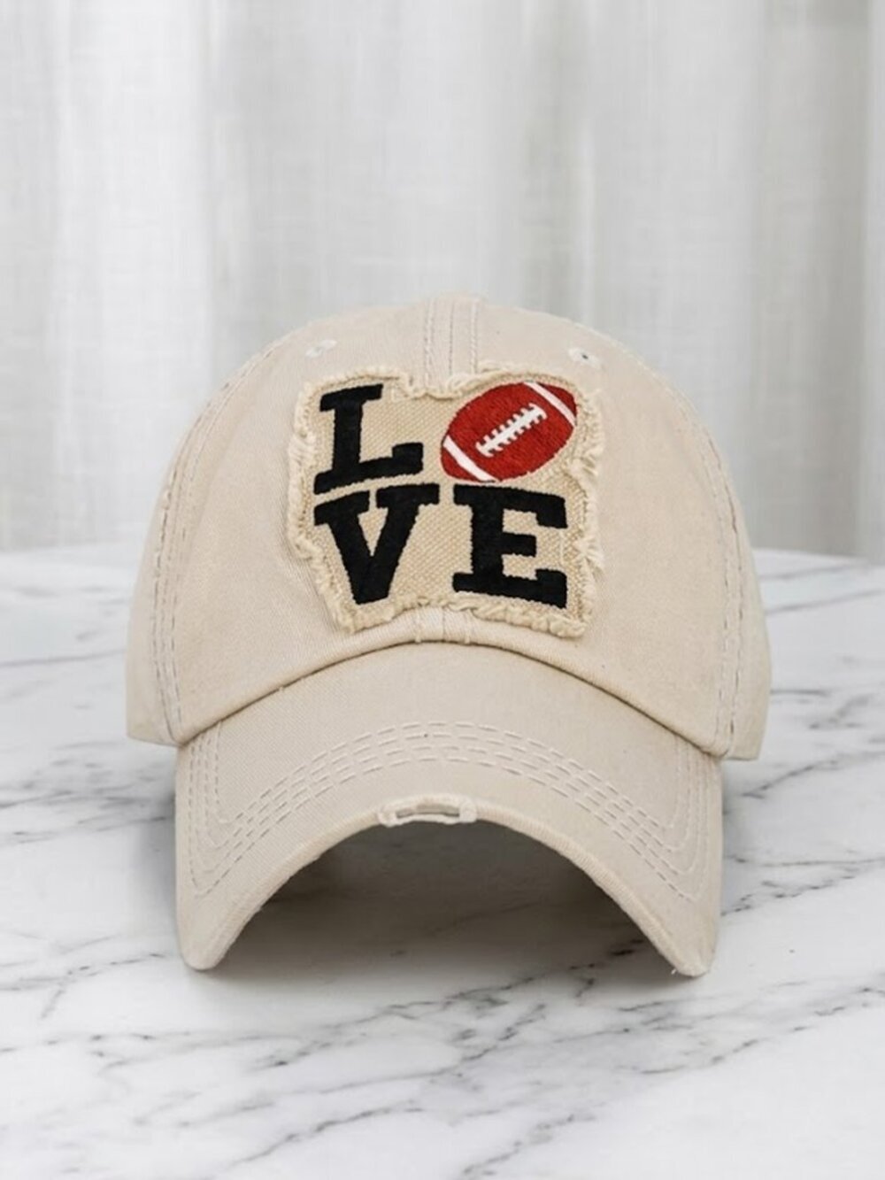 Ladies Stone Football Ladies Baseball Hat Cap